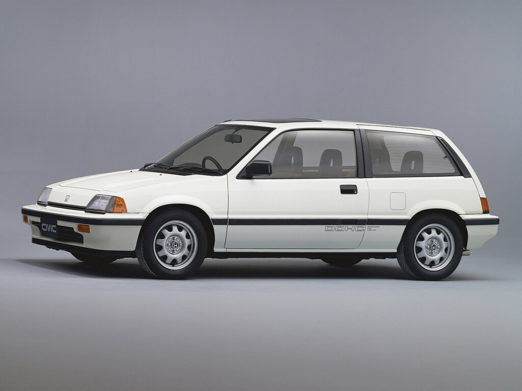 Honda Civic (AG, AH, AT) 3 поколение, рестайлинг, хэтчбек 3 дв. (09.1985 - 08.1987)